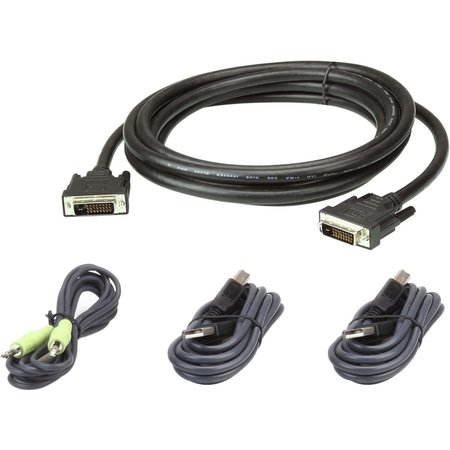 ATEN 10Ft. Single Display Dvi-D Secure Kvm Cable Kit 2L7D03UDX4